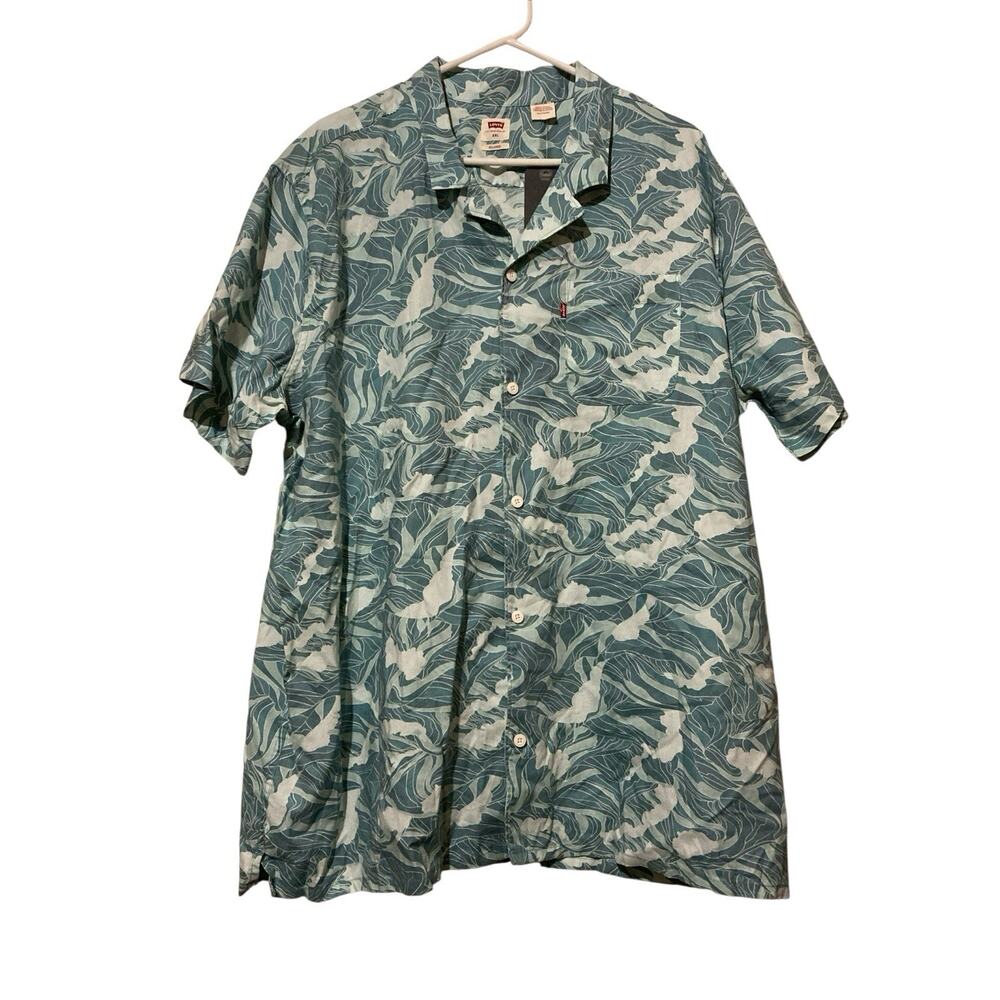 Levis‎ Shirt Mens 2XL Relaxed Floral Classic Camper Hawaiian Vacation NEW NWT